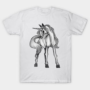 Cartoony Doomed Unicorn T-Shirt